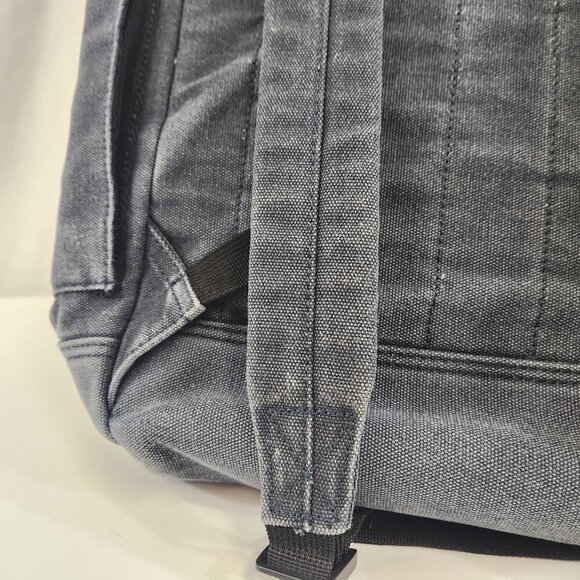Kenneth Cole Reaction Canvas Backpack Factory Fade Blue / Gray - Picture 6 of 14
